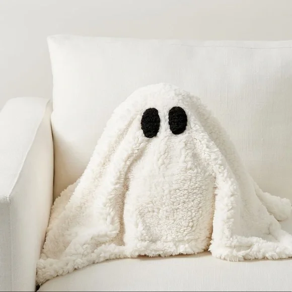 Pottery Barn Spooky and Cute Gus The Ghoulish Ghost Cuddle Decorative Pi… - Picture 1 of 16